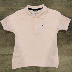 Nautica Toddler Boys Pink Polo Shirt Size 3